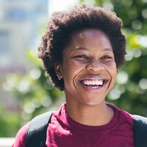 smiling female