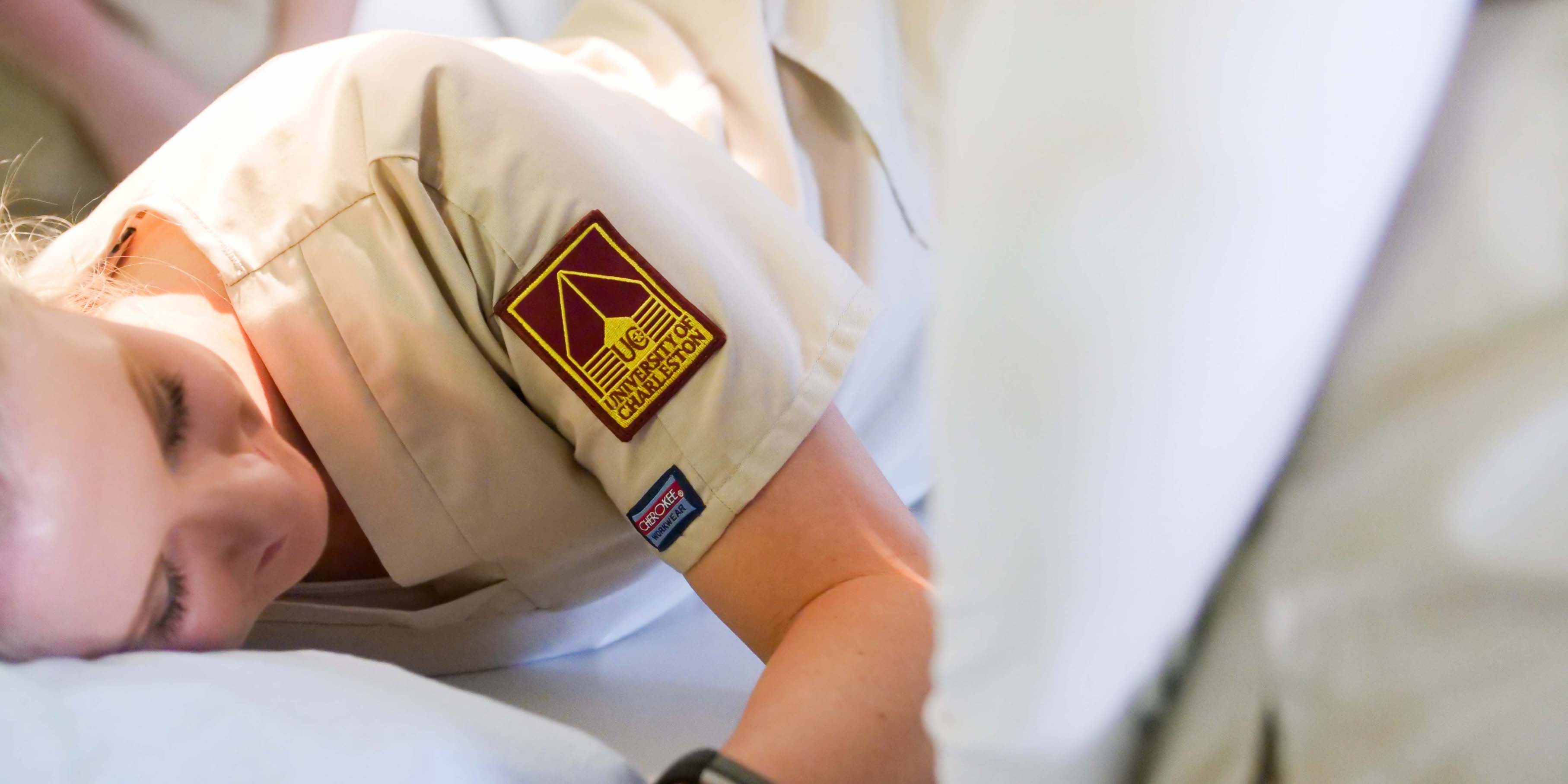 Radiologic Technology student in scrubs