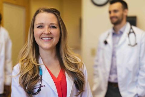 Smiling female Physician Assistant