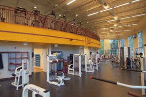 fitness equipment in the fitness center