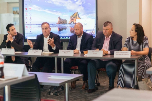 group panel discussion in classroom