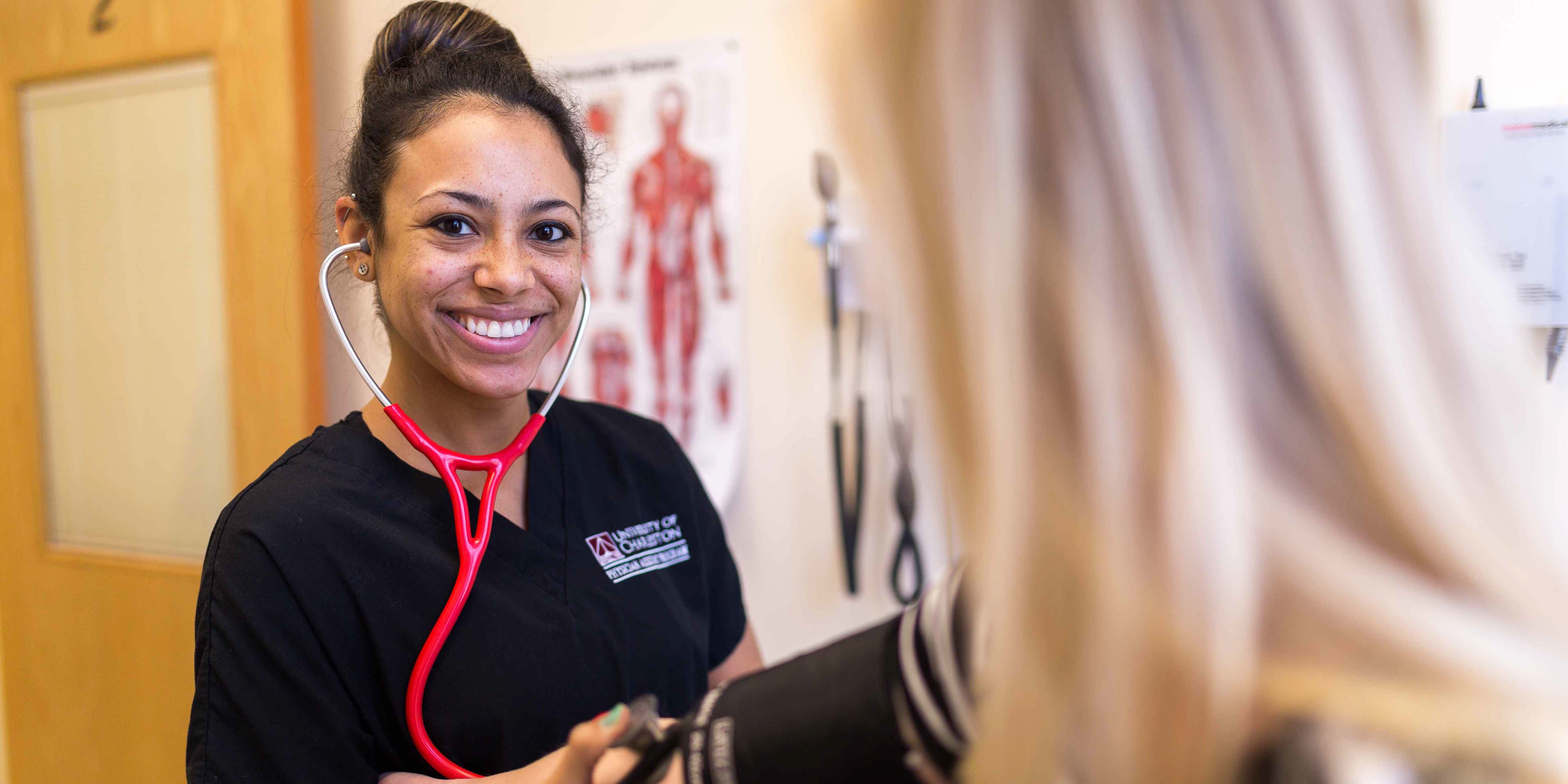 physician assistant student posing for camera