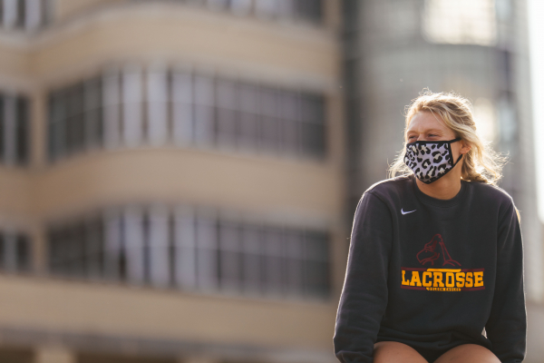 student in mask